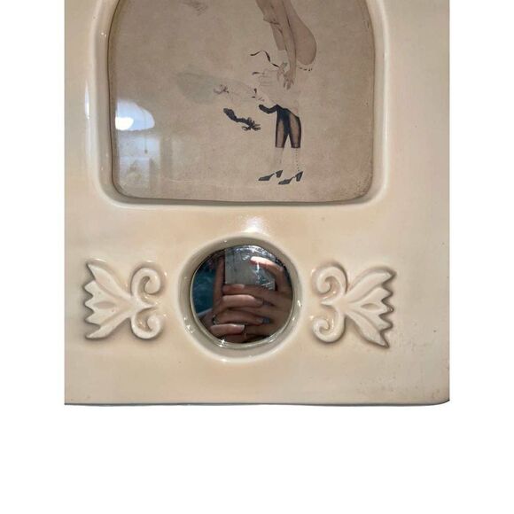 ArtDeco Vintage Ceramic Frame Brise of May - Picture 2 of 6